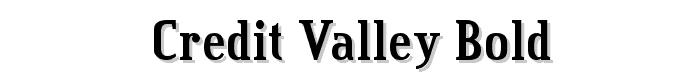 Credit Valley Bold font